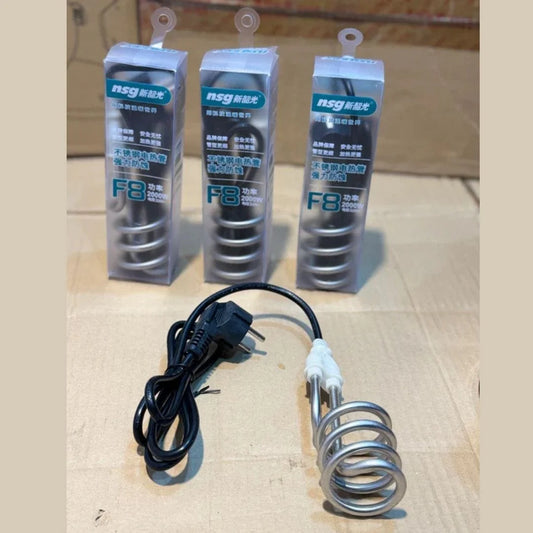 NSG F8 Electric Water Heating Rod | Instant Immersion Water Heater | Copper Heating Element | Shockproof Handle | Portable & Energy-Efficient Water Boiler for Bath, Home, Hostel & Travel