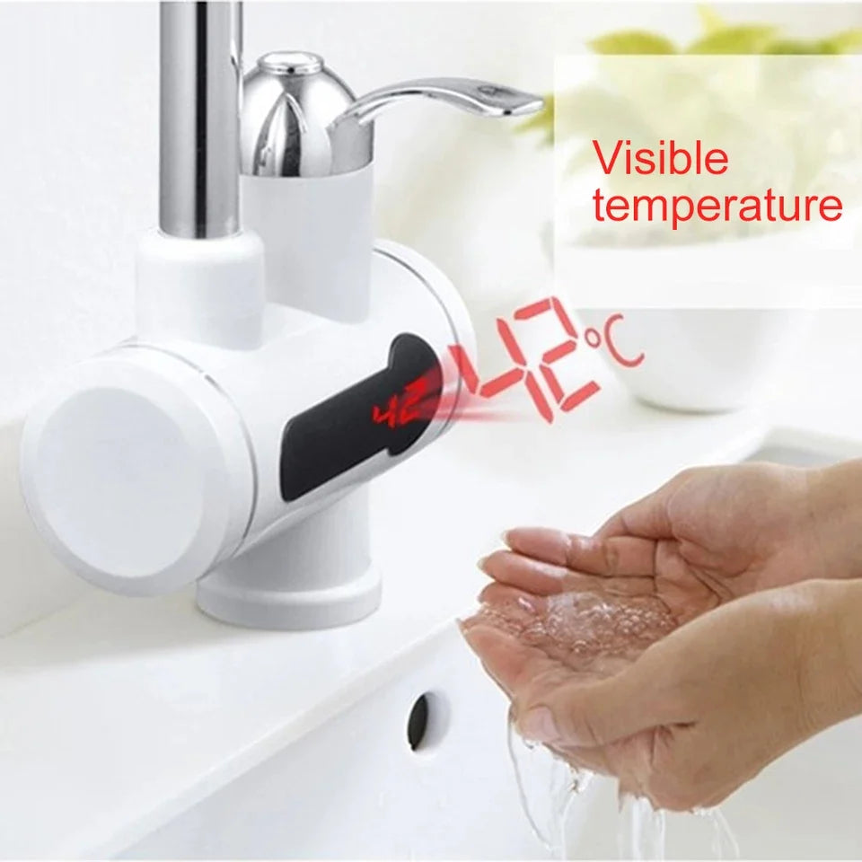 Instant Hot Water Electric Faucet with Temperature Display – Fast Heating Tap for Kitchen & Bathroom | Energy Efficient Winter Water Heater