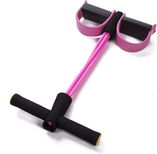Foot Pedal Resistance Band – Elastic Sit-Up Pull Rope Tummy Trimmer for Home Gym & Yoga Fitness