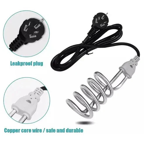 NSG F8 Electric Water Heating Rod | Instant Immersion Water Heater | Copper Heating Element | Shockproof Handle | Portable & Energy-Efficient Water Boiler for Bath, Home, Hostel & Travel