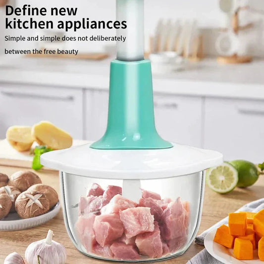 Manual Hand Push Chopper – Quick Vegetable & Fruit Cutter