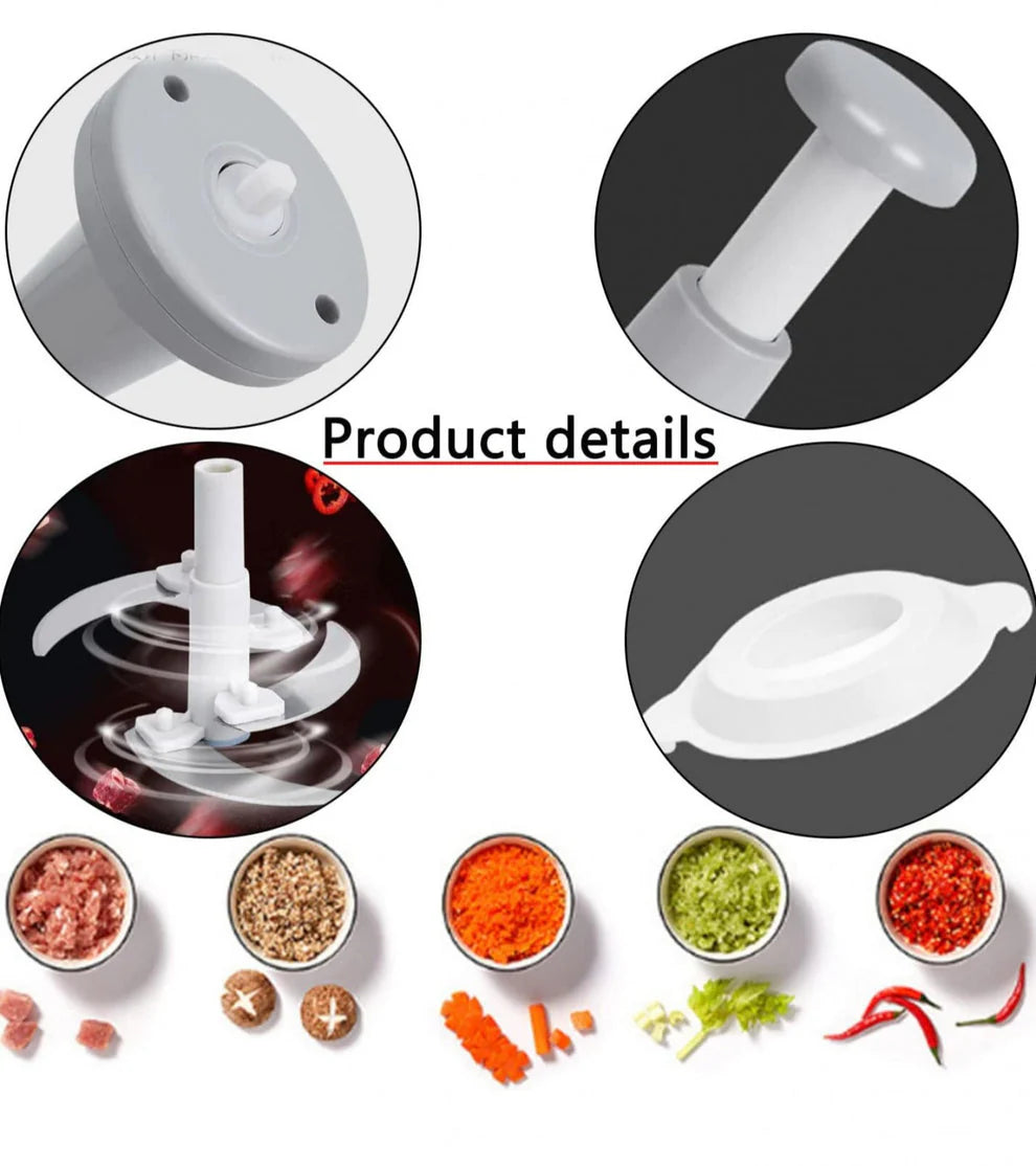 Manual Hand Push Chopper – Quick Vegetable & Fruit Cutter