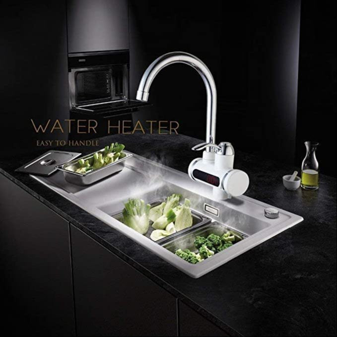 Instant Hot Water Electric Faucet with Temperature Display – Fast Heating Tap for Kitchen & Bathroom | Energy Efficient Winter Water Heater